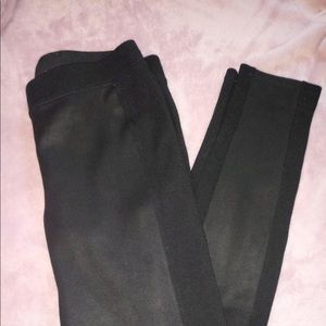 Express Faux Leather Panel Leggings